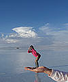 天空の鏡　ウユニ塩原　ボリビア