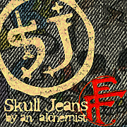 FAB FOUR/SKULL JEANS