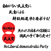 民意による解散総選挙を要望する