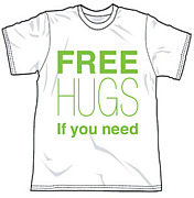 【徳島でFREE　HUGS】