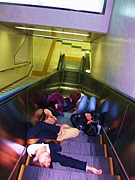 エスカレーターで眠った事がある