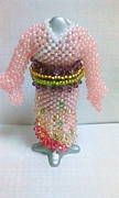beads dress coutre