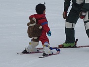 親子でスキー