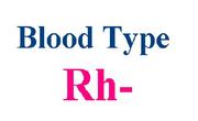 血液型　Rh-