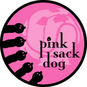 pink sack dog＠高知