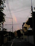 虹を見た