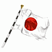 日本国旗・日の丸掲揚 gif