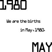 1980年5月生まれ。