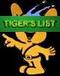TIGER'S LISTLOST IT IN SPACE