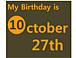 10月27日生まれ