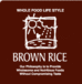 BROWN RICE   CAFE