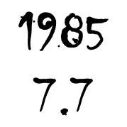 1985 7.7