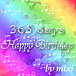 365 days HAPPY BIRTHDAY