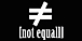 [not≠equall]
