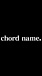 chord name.
