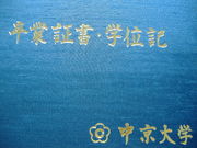 2006年3月卒　中京大学体育学部