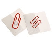 one red paperclip
