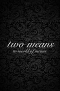two means