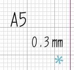 A5ΡȤ0.3mm㡼