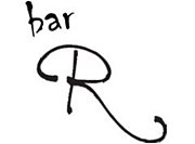 bar R
